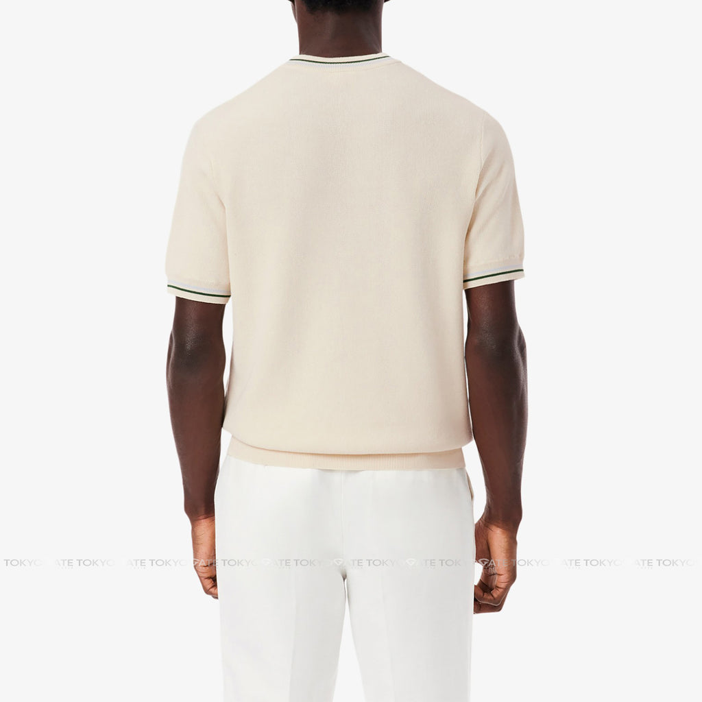Áo len Lacoste AH9301 BPI Striped Knit T-Shirt Classic Fit
