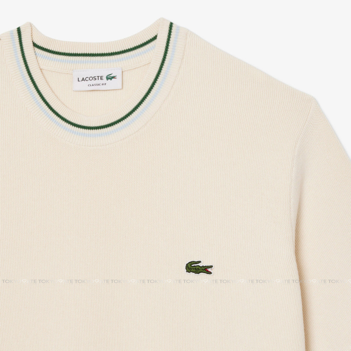 Áo len Lacoste AH9301 BPI Striped Knit T-Shirt Classic Fit