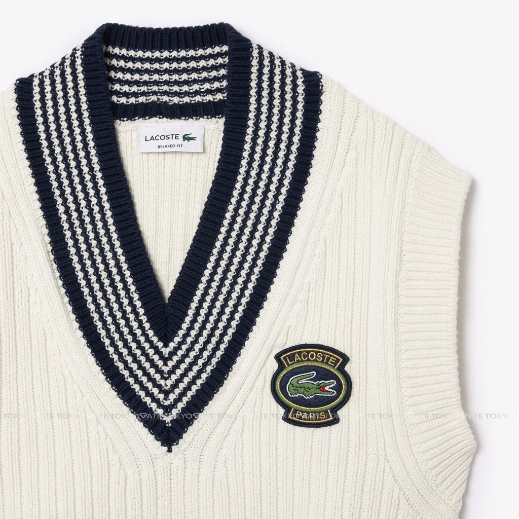Áo len Lacoste AH0563 IQV Heavy Cotton Badge Accent Tennis Sweater