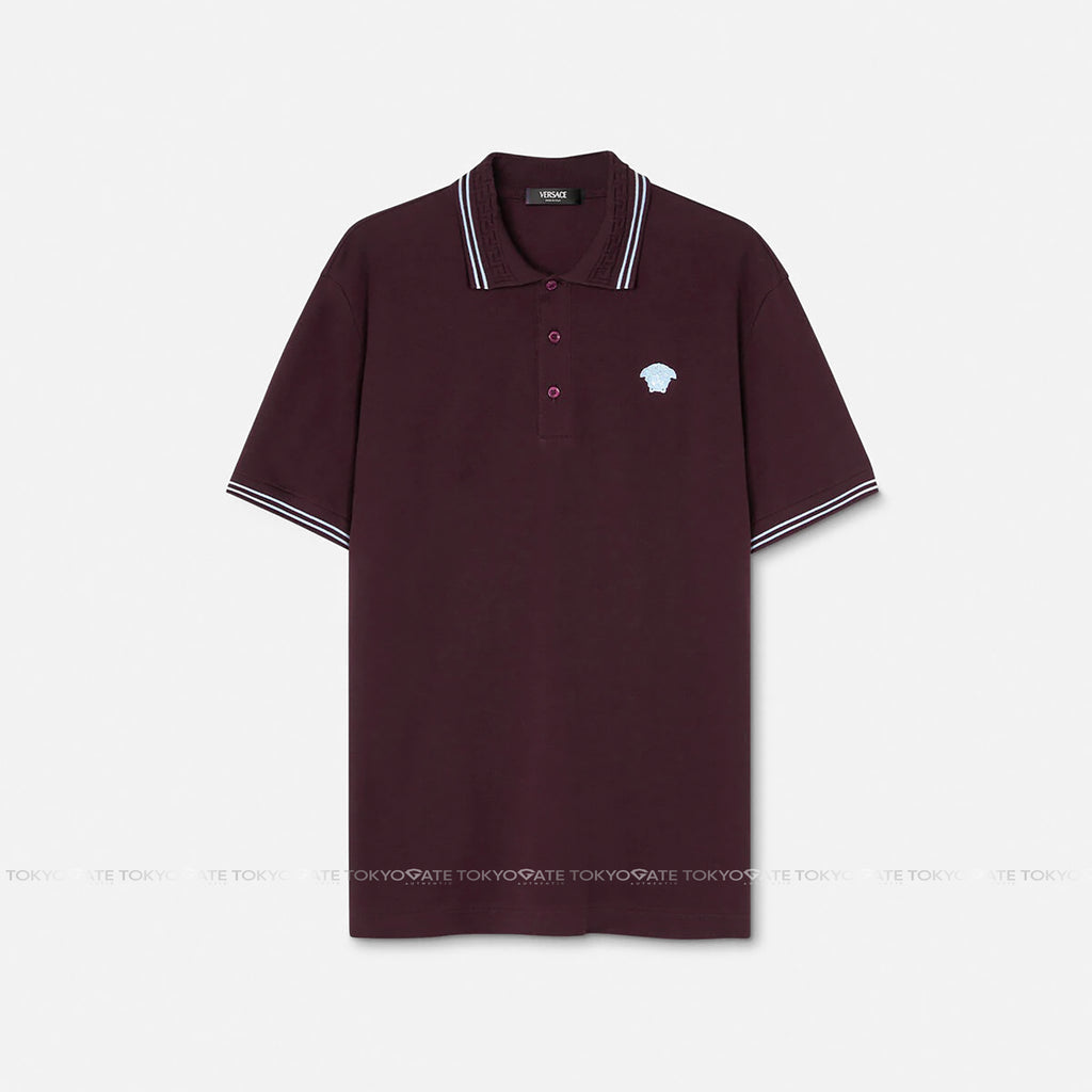 Áo polo Versace 1013910 1A09860 Burgundy Regular Fit