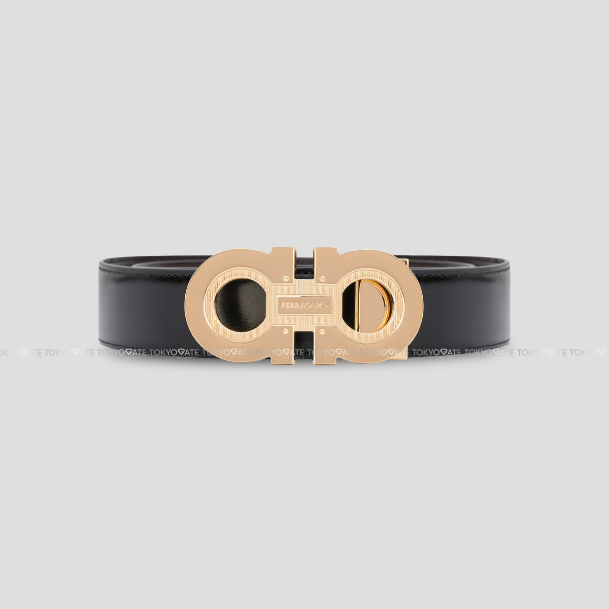 Dây lưng Ferragamo 670128 0772394 Reversible Gancini Belt Nero T.Moro