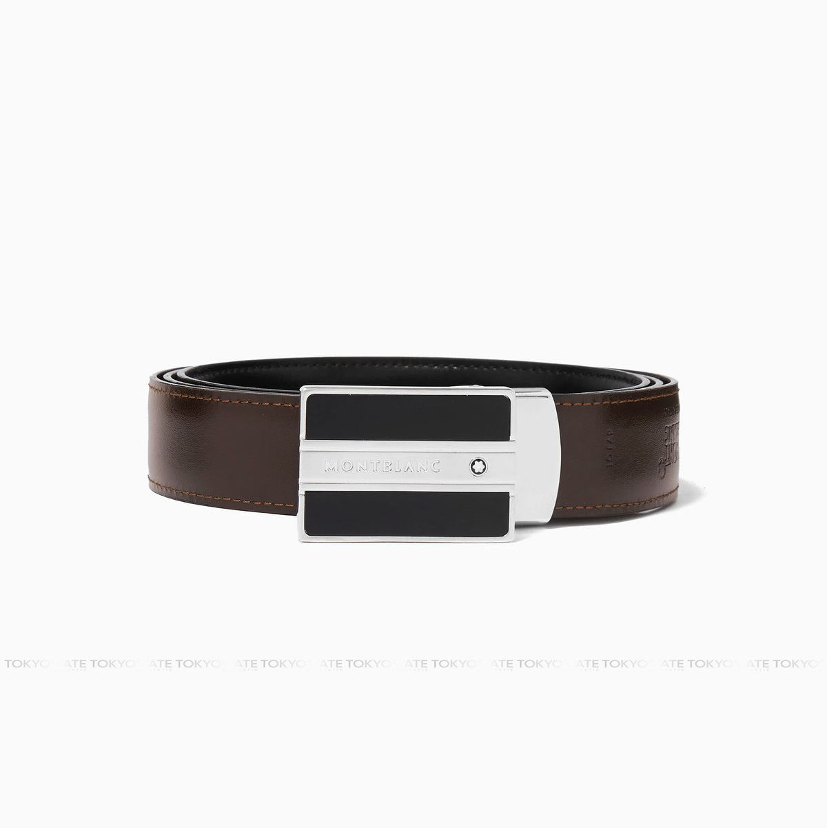 Dây lưng Montblanc 128136 Reversible Leather Belt Black Brown