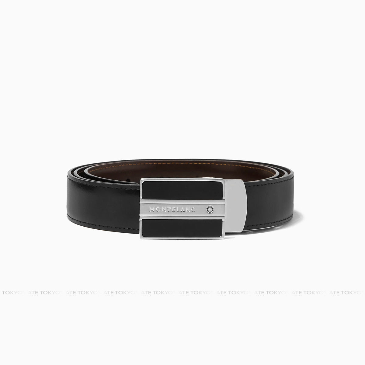 Dây lưng Montblanc 128136 Reversible Leather Belt Black Brown