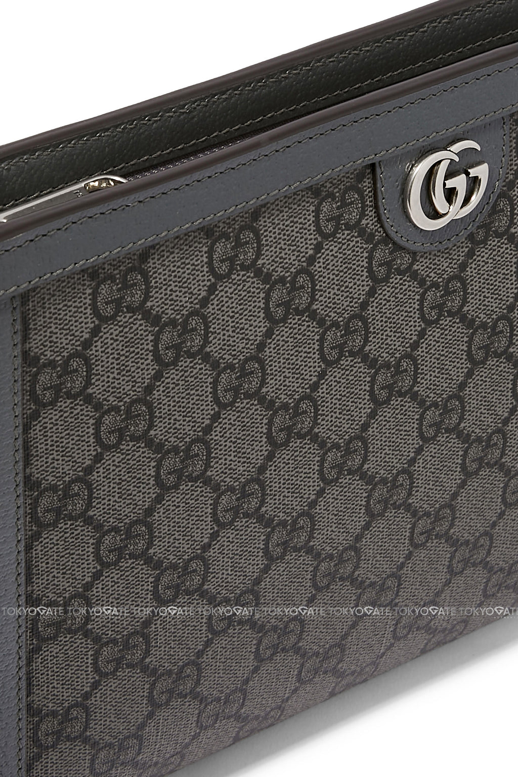 Clutch Gucci 760243 Ophidia GG Pouch Grey/Black
