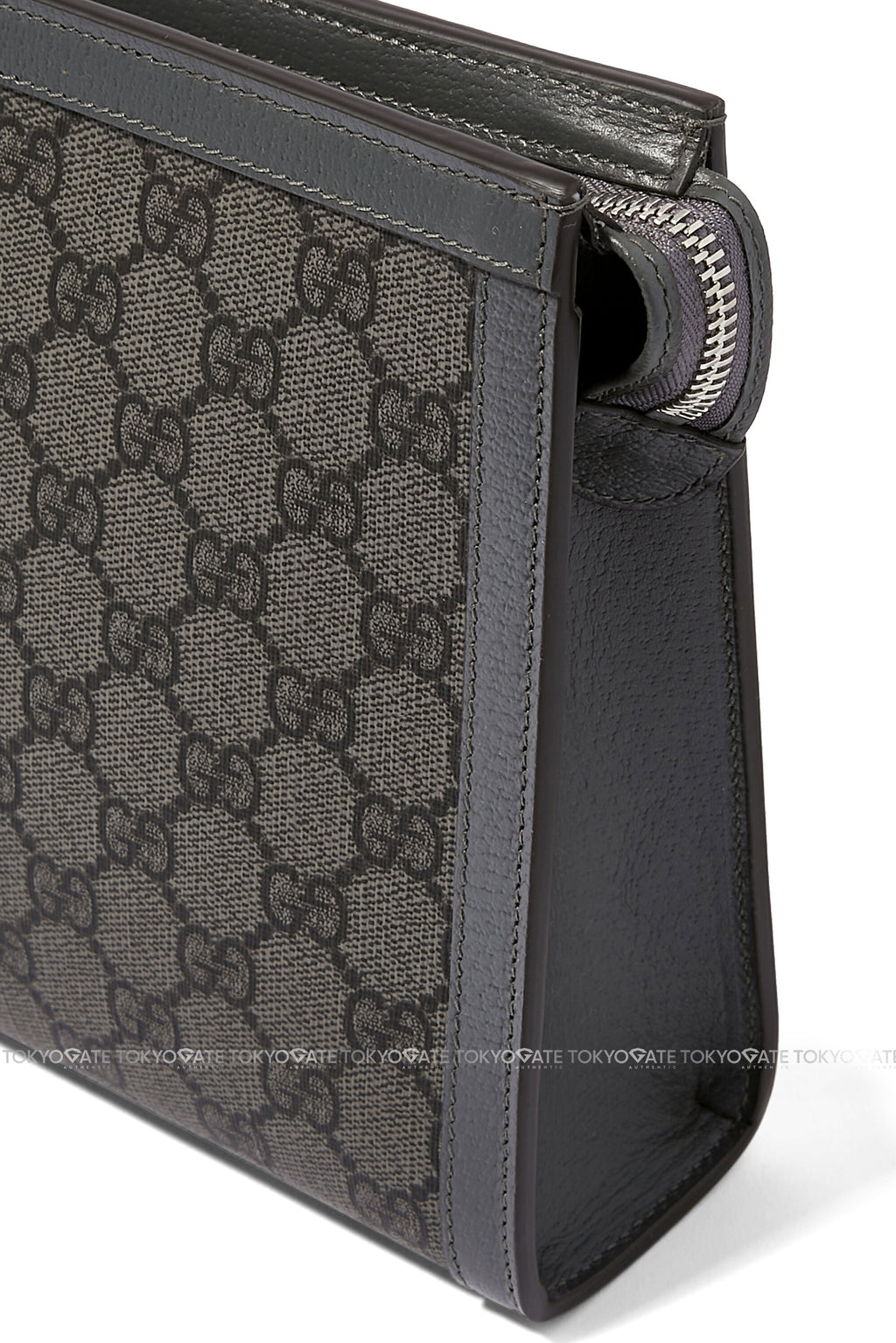 Clutch Gucci 760243 Ophidia GG Pouch Grey/Black