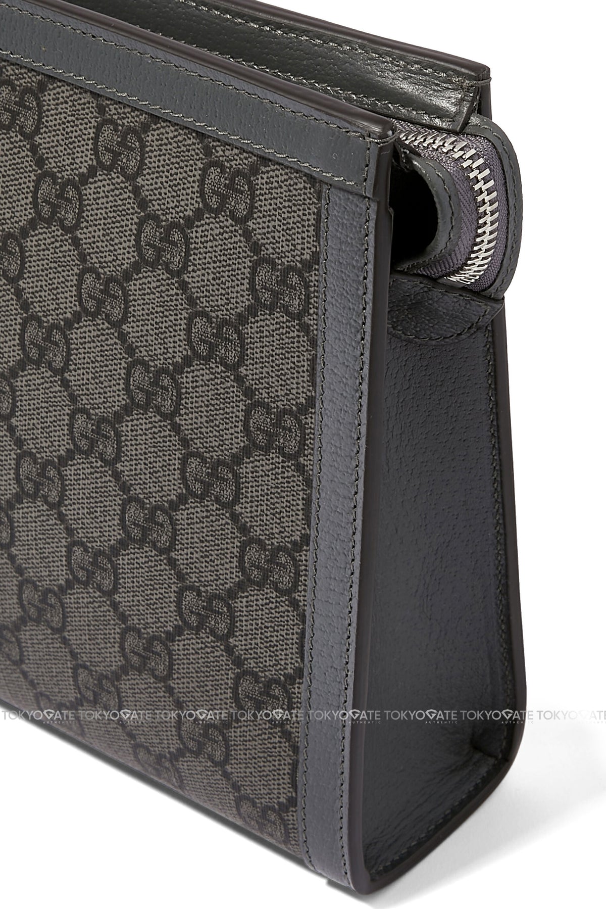 Clutch Gucci 760243 Ophidia GG Pouch Grey/Black