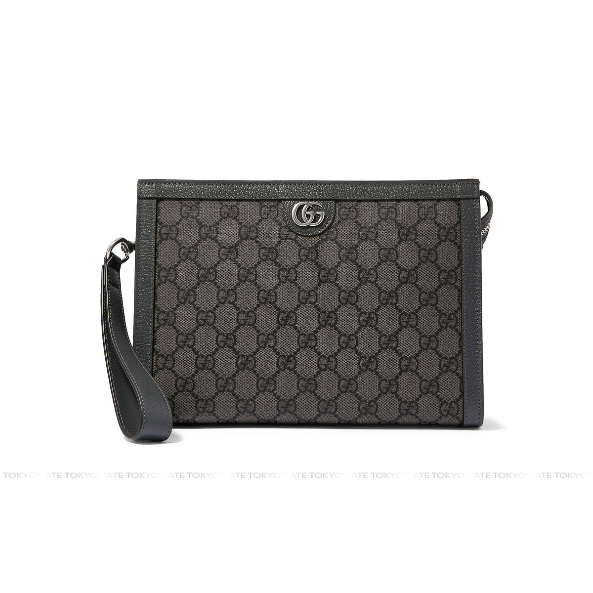 Clutch Gucci 760243 Ophidia GG Pouch Grey/Black