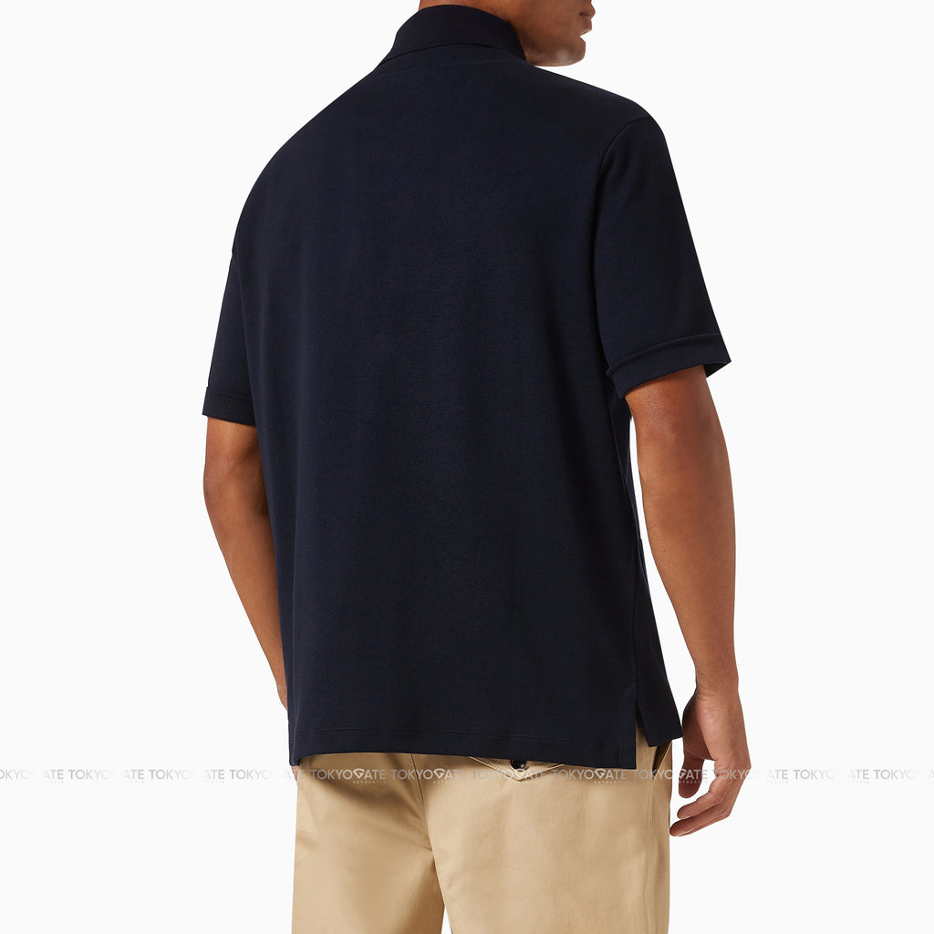 Áo polo Gucci 742380 XJGKU 4215 Web Stripe Cotton Jersey Navy Regular Fit