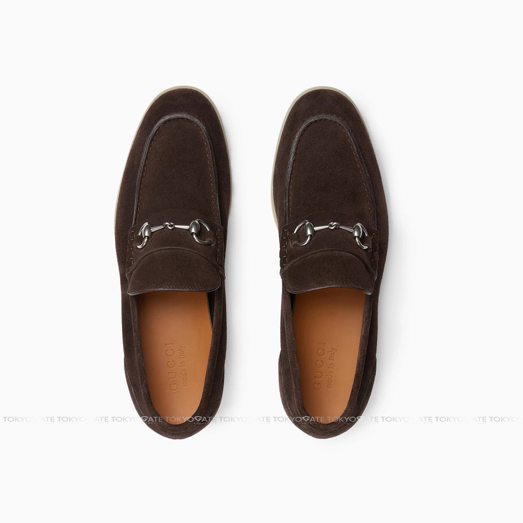 Giày Gucci 782672 AACVH 2140 Leather With Horsebit Brown