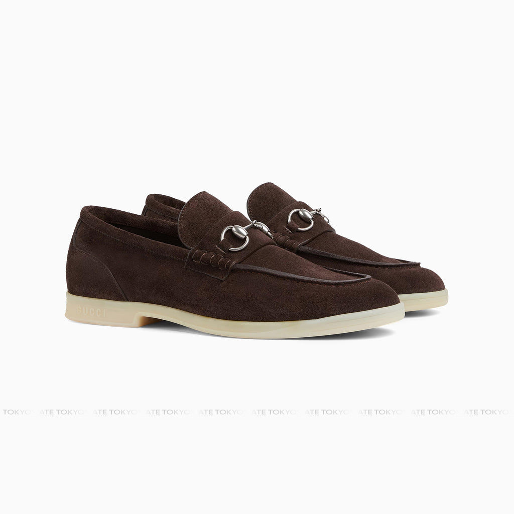Giày Gucci 782672 AACVH 2140 Leather With Horsebit Brown