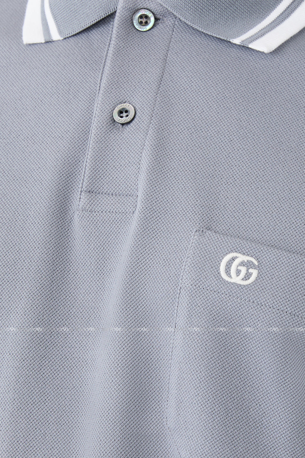 Áo polo Gucci 795174 XJG16 4923 Cotton Piquet Light Blue Regular Fit