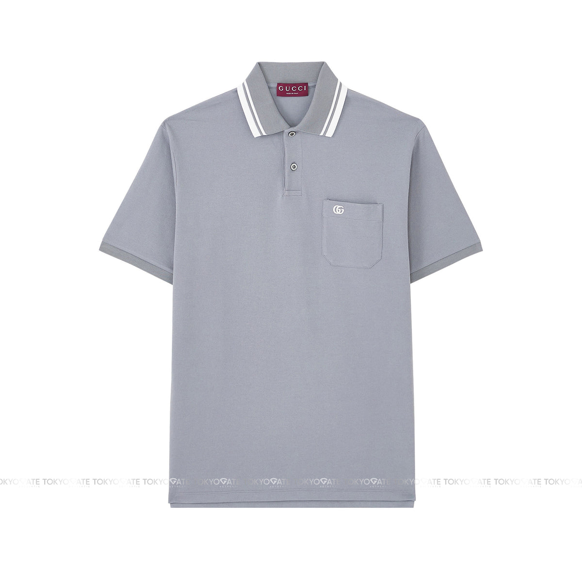 Áo polo Gucci 795174 XJG16 4923 Cotton Piquet Light Blue Regular Fit
