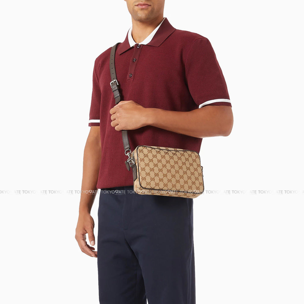 Túi Gucci 834802 GG Canvas Small Crossbody Bag Beige