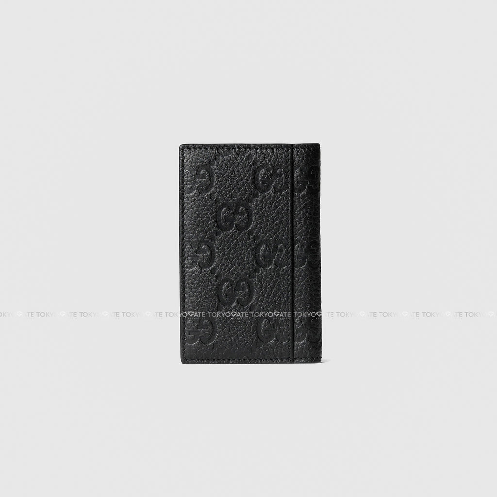 Ví đựng card Gucci 835011 AAE1T 1000 Imprint Long Card Case Black