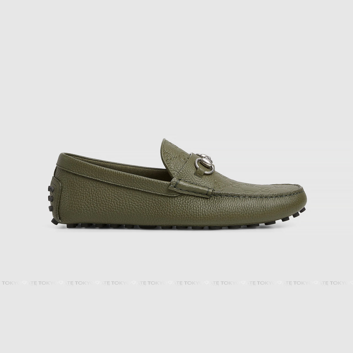 Giày Gucci 765859 AADQ4 3352 Driver With Horsebit Green