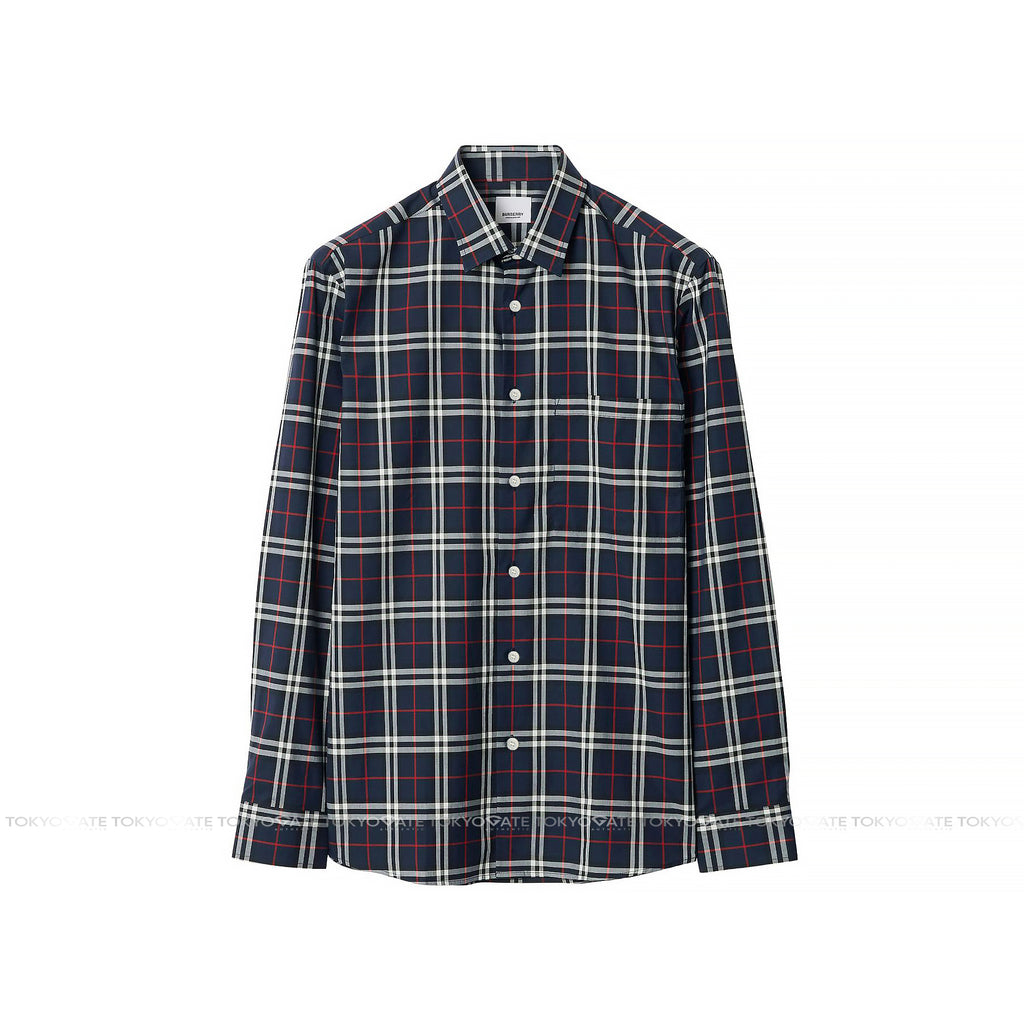 Áo sơ mi Burberry 8004835 George Navy Slim Fit