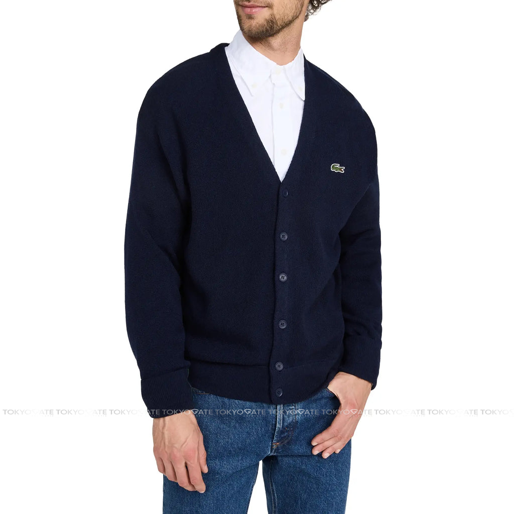 Áo khoác cardigan Lacoste AH986E 423 Links Links Basic V-Neck