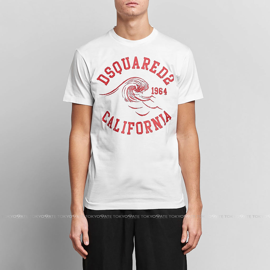Áo phông Dsquared2 S74GD1087 100 White Regular Fit