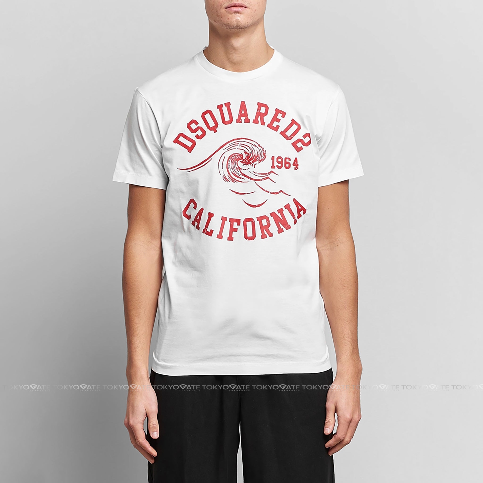Áo phông Dsquared2 S74GD1087 100 White Regular Fit