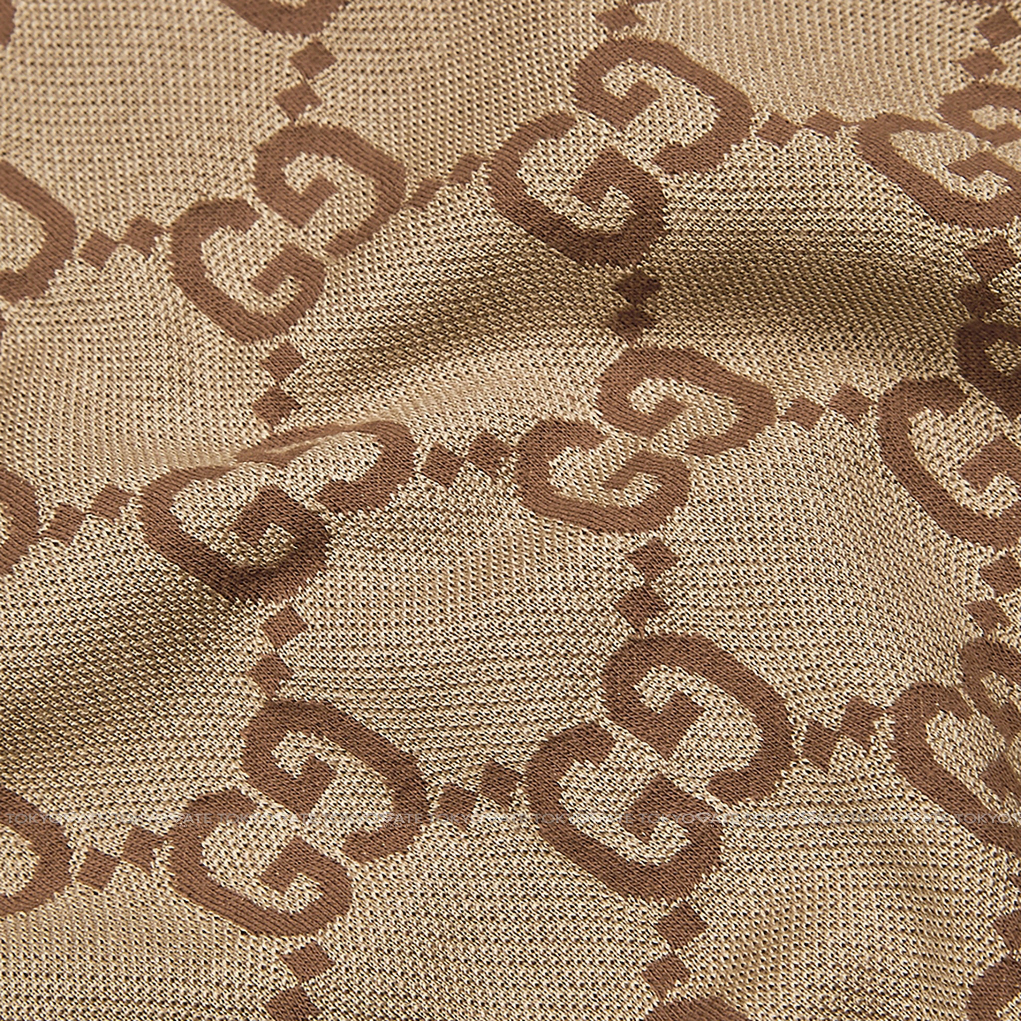 Áo polo Gucci 682015 XJD1F 2270 Jumbo GG Jacquard Beige Regular Fit