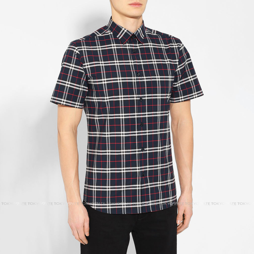 Áo sơ mi Burberry 8020964 Simpson Navy Ip Check Slim Fit