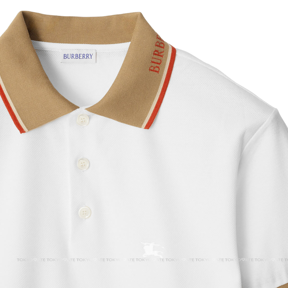 Áo polo Burberry 8110096 Stan White Slim Fit