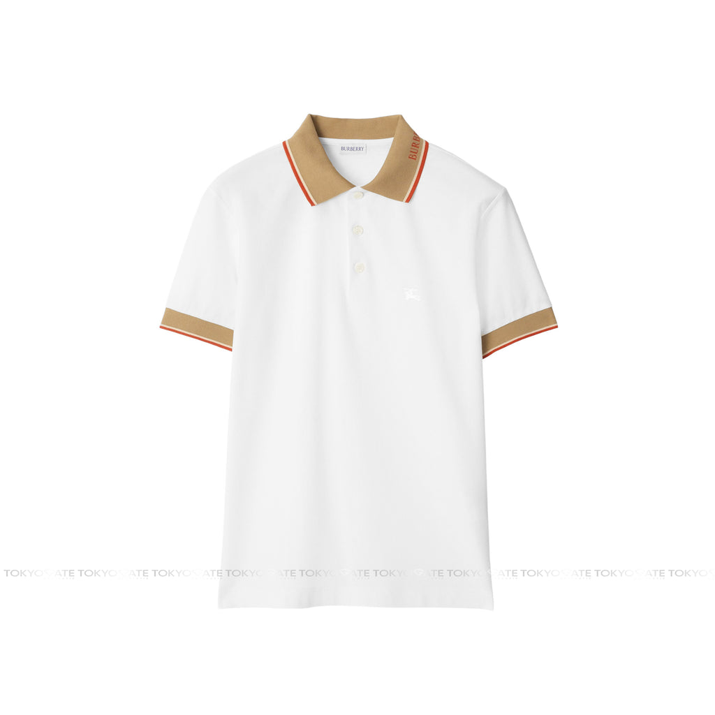 Áo polo Burberry 8110096 Stan White Slim Fit