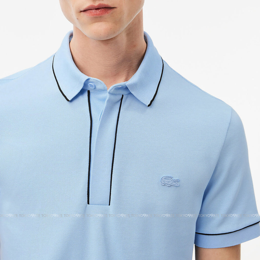Áo polo Lacoste PH0796 54N HBP Light Blue Regular Fit