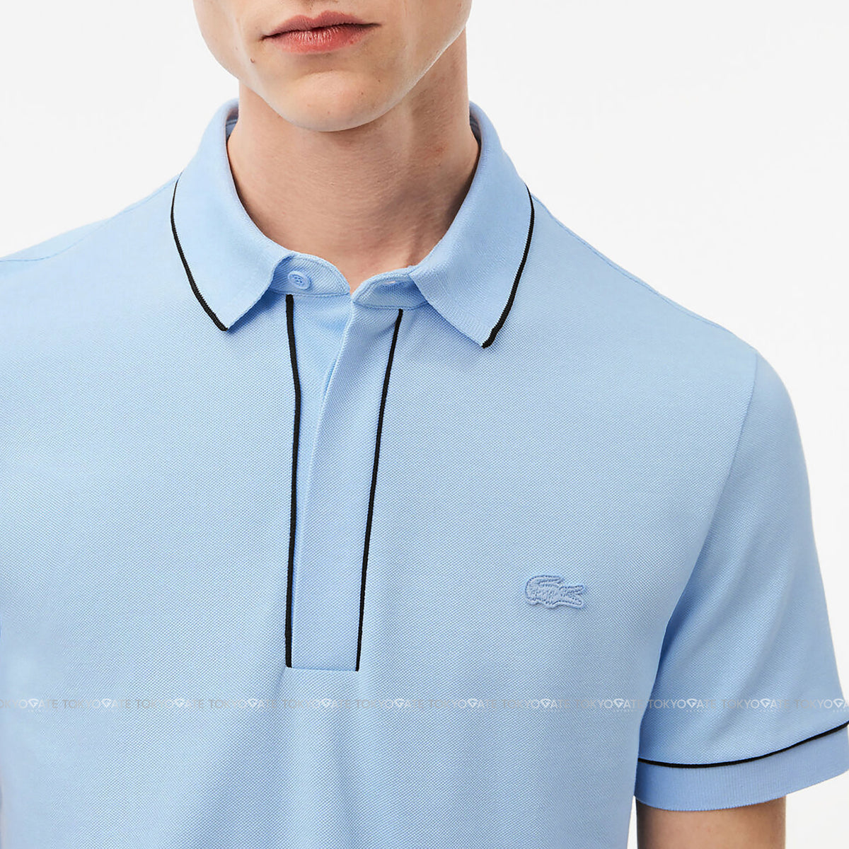 Áo polo Lacoste PH0796 54N HBP Light Blue Regular Fit