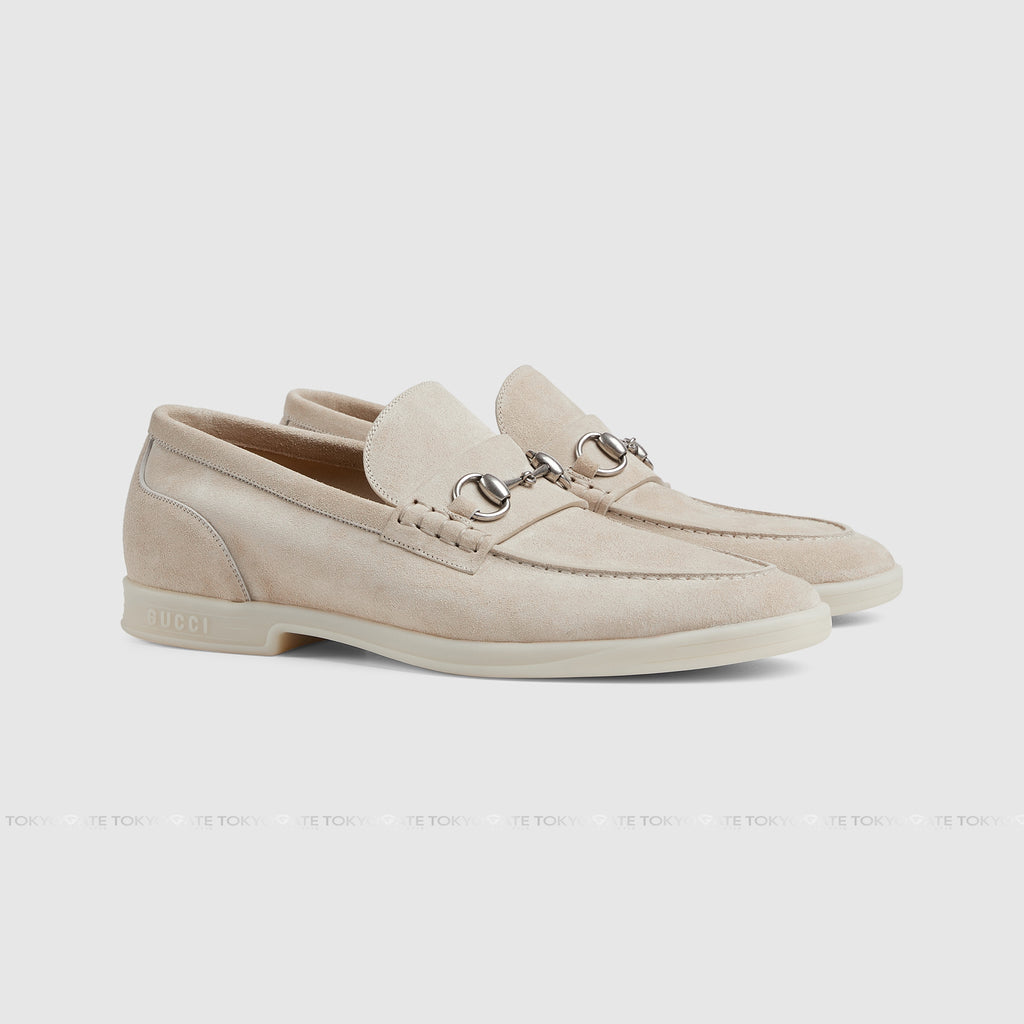 Giày Gucci 782672 AACVH 9511 Leather With Horsebit Oatmeal