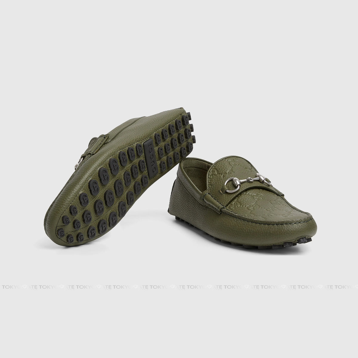 Giày Gucci 765859 AADQ4 3352 Driver With Horsebit Green