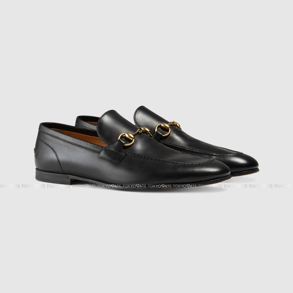 Giày Gucci 406994 BLM00 1000 Jordaan Horsebit Black Loafers