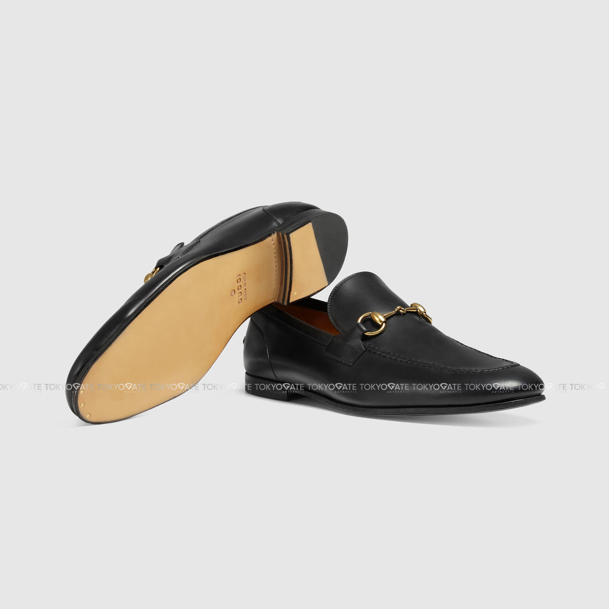 Giày Gucci 406994 BLM00 1000 Jordaan Horsebit Black Loafers