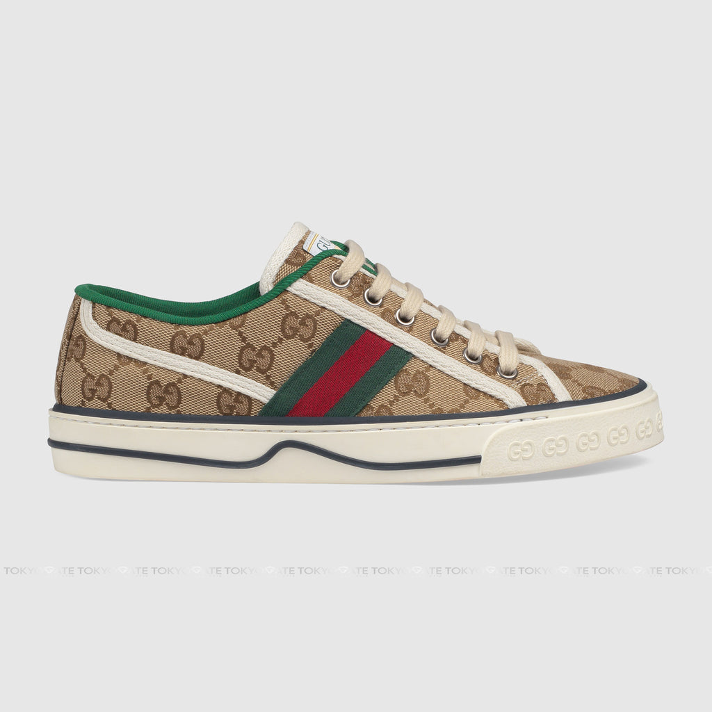 Giày Gucci 606111 HVK20 9766 Tennis 1977 GG Canvas Beige Ebony