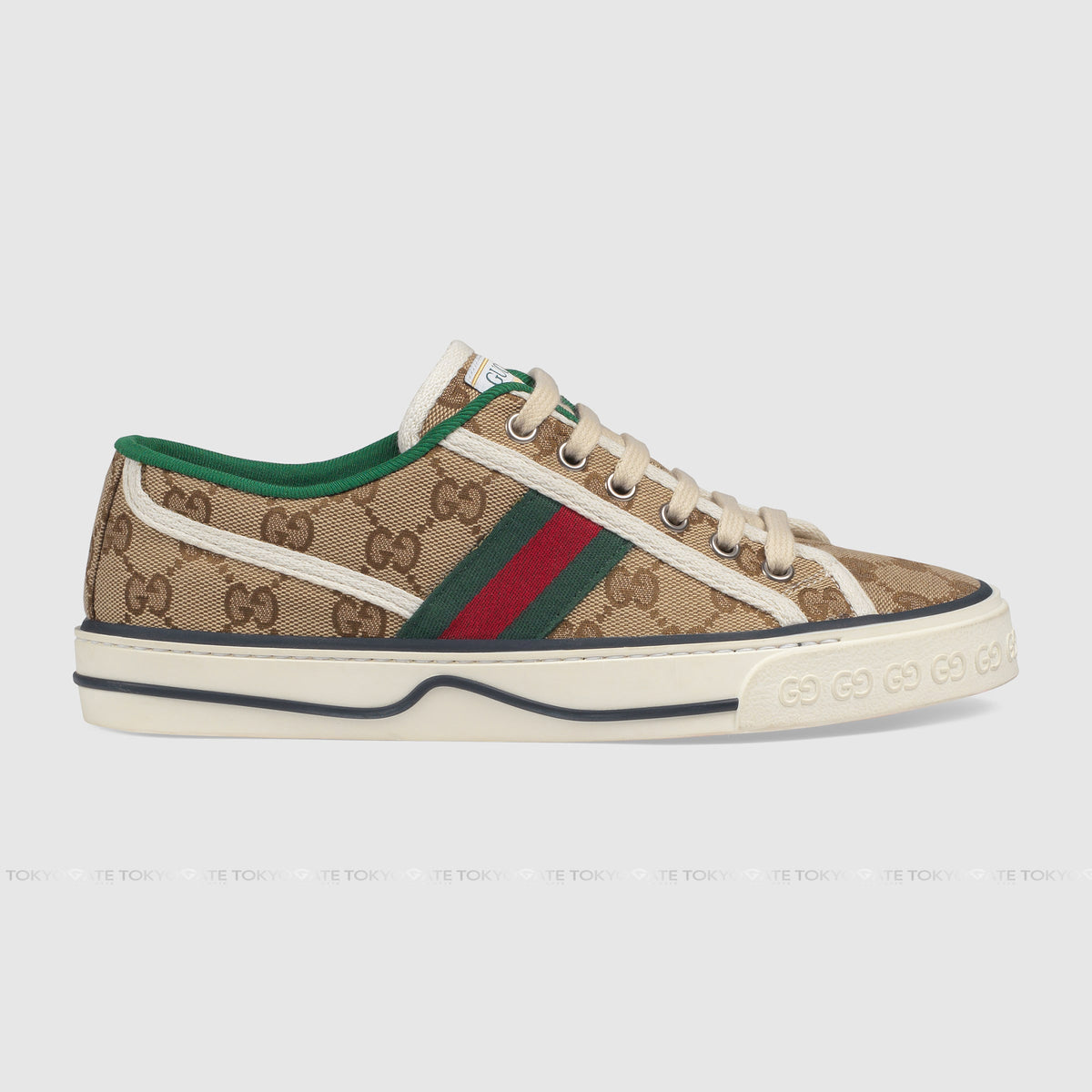 Giày Gucci 606111 HVK20 9766 Tennis 1977 GG Canvas Beige Ebony