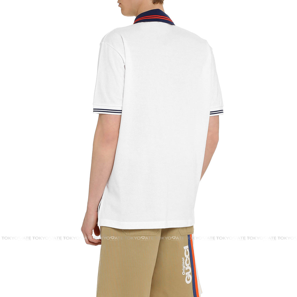 Áo polo Gucci 658067 XJDI2 9692 Cotton Piquet Polo With Interlocking G White