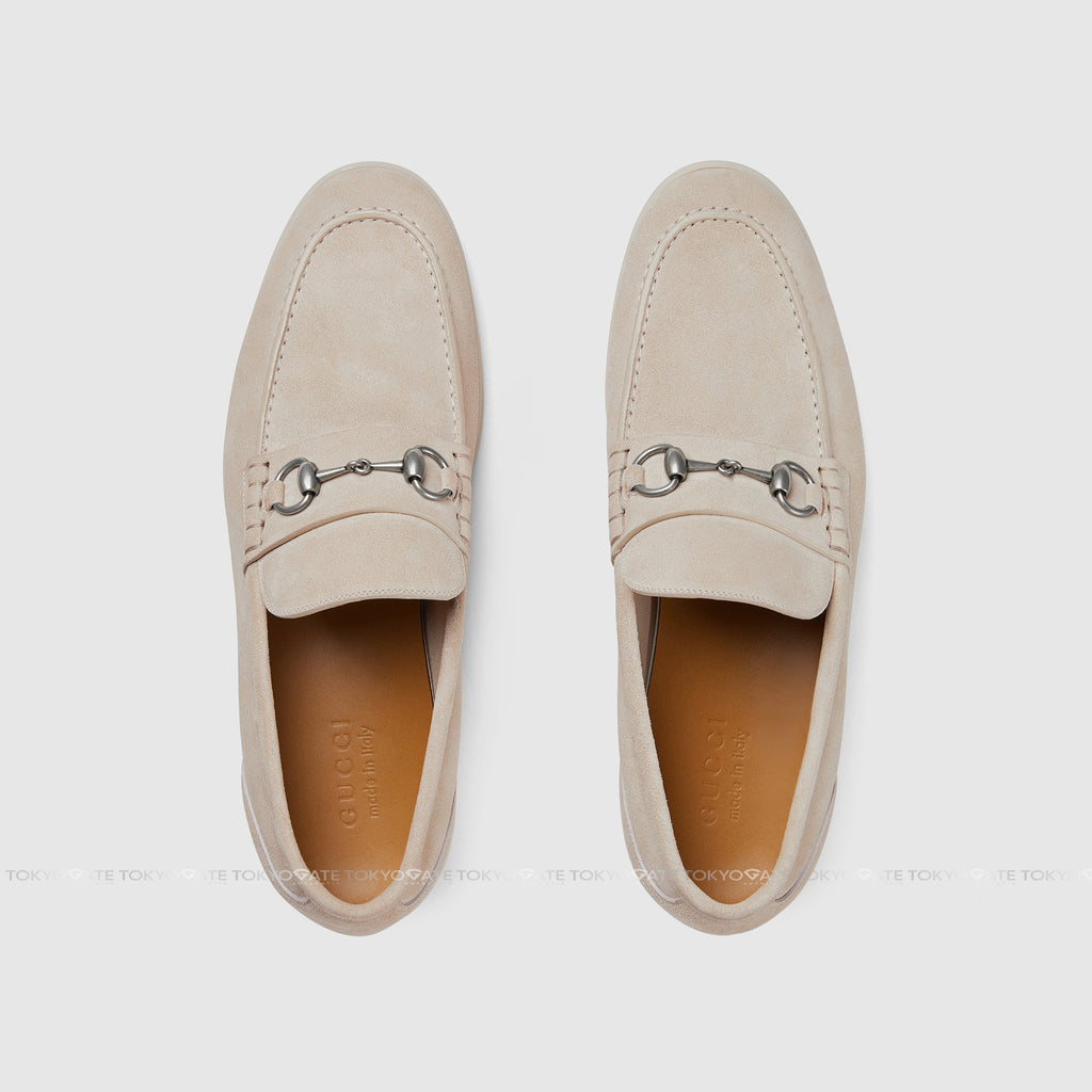 Giày Gucci 782672 AACVH 9511 Leather With Horsebit Oatmeal
