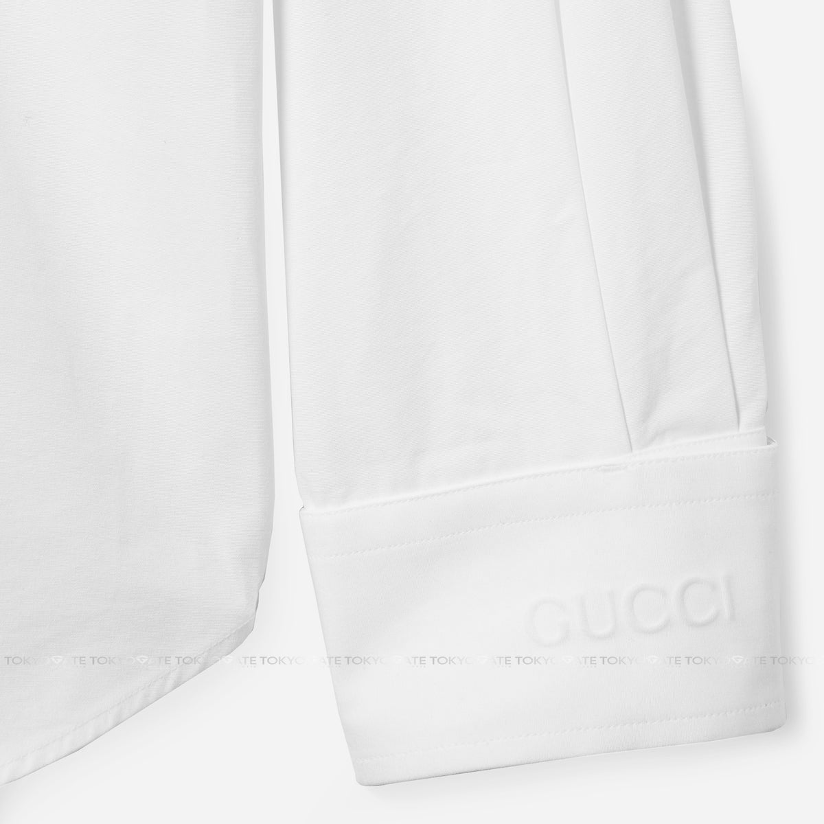 Áo sơ mi Gucci 787538 ZAQQS 9000 Heavy Cotton Popeline White Regular Fit