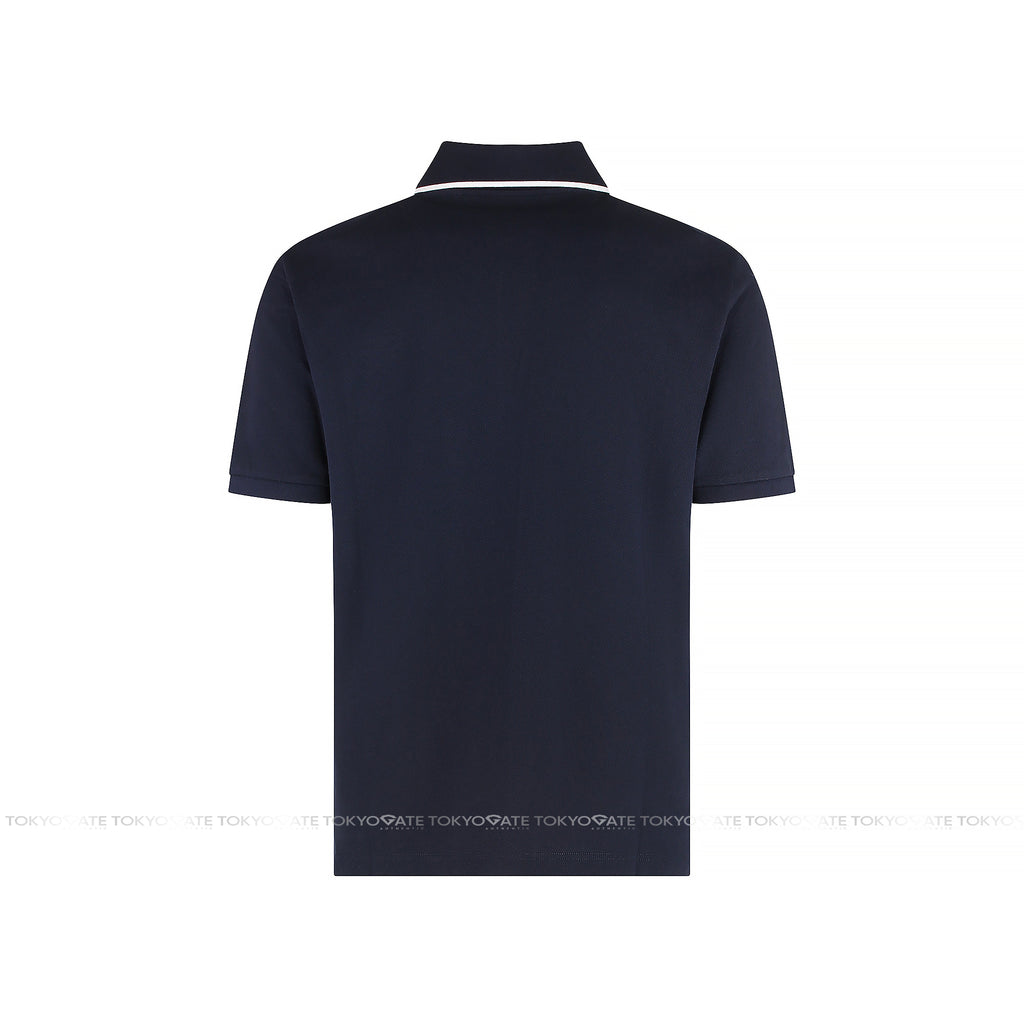 Áo polo Gucci 806250 XJG3G 4003 Cotton Piquet Polo Shirt With Embroidery Navy Regular Fit