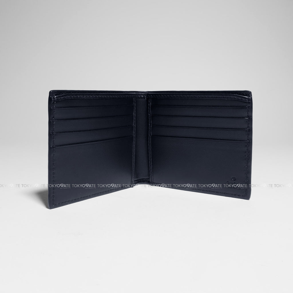 Ví nam Gucci 779836 CWC1N Signature GG Leather Dark Navy