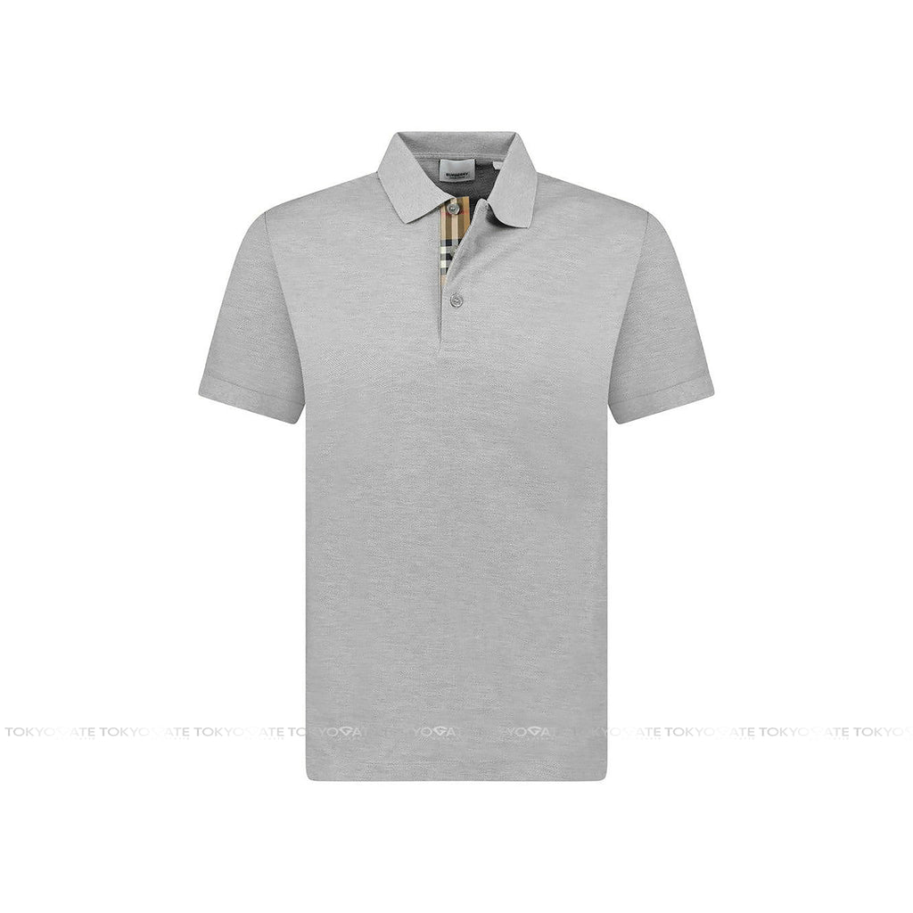 Áo polo Burberry 8092273 Hartford Pale Grey Melange Slim Fit