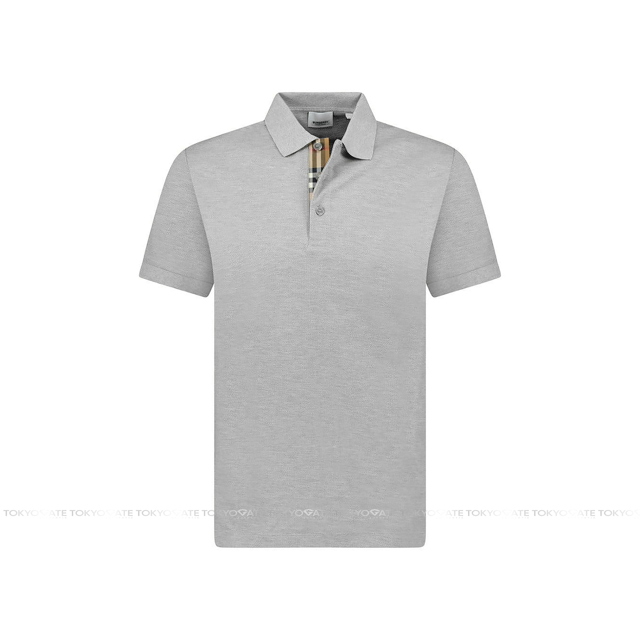 Áo polo Burberry 8092273 Hartford Pale Grey Melange Slim Fit