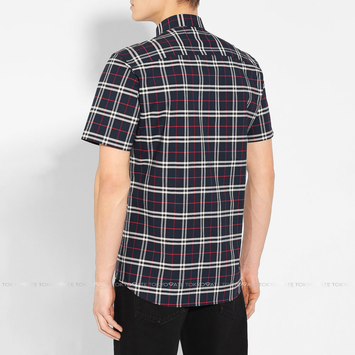 Áo sơ mi Burberry 8020964 Simpson Navy Ip Check Slim Fit