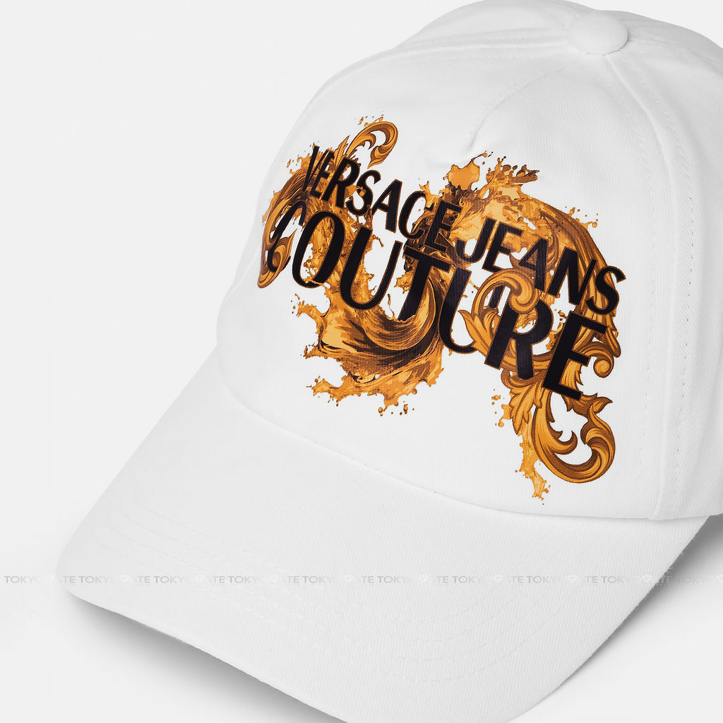 Mũ lưỡi trai Versace Jeans Couture Baroque 80GAZK17 ZG389 G03 White Gold - FreeSize