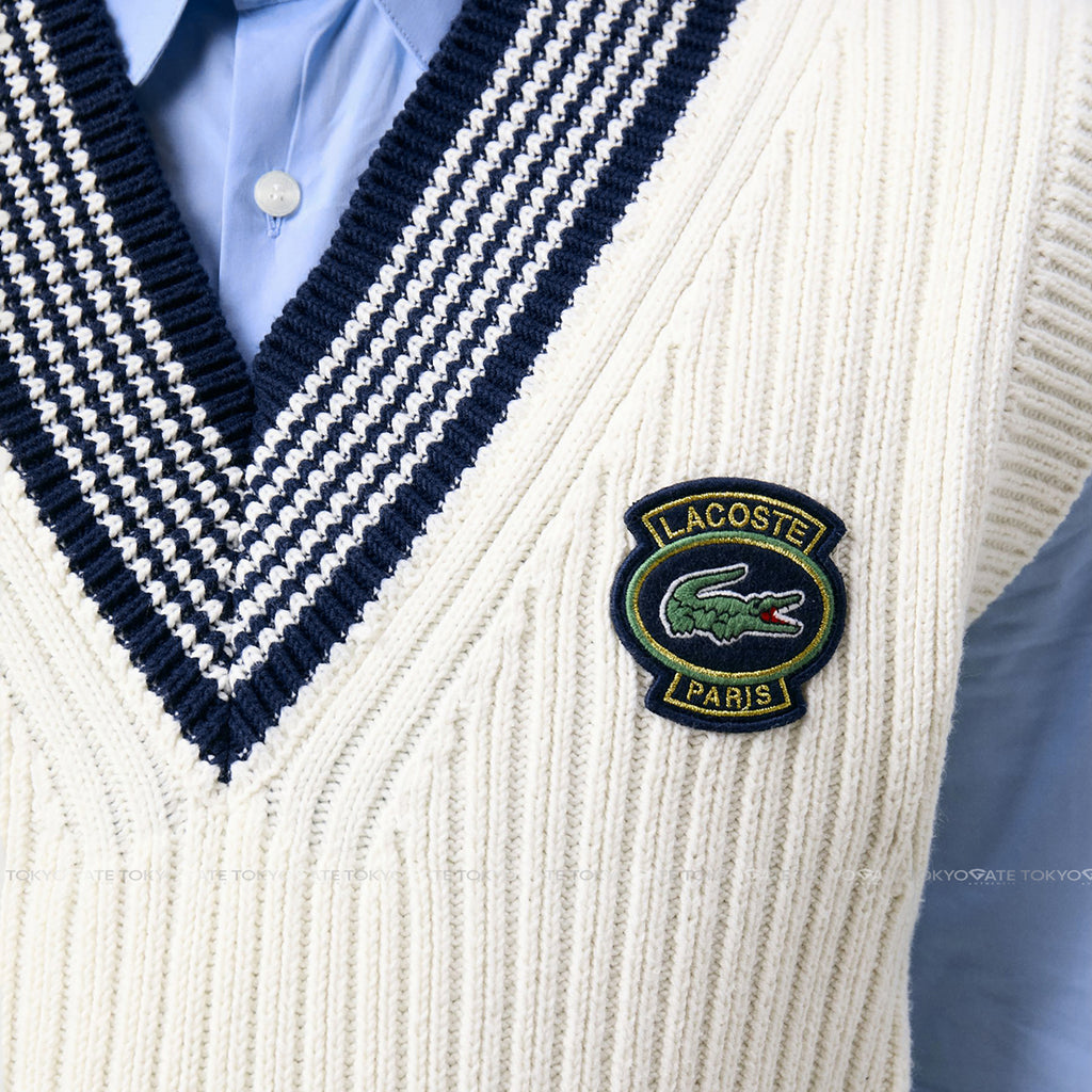 Áo len Lacoste AH0563 IQV Heavy Cotton Badge Accent Tennis Sweater