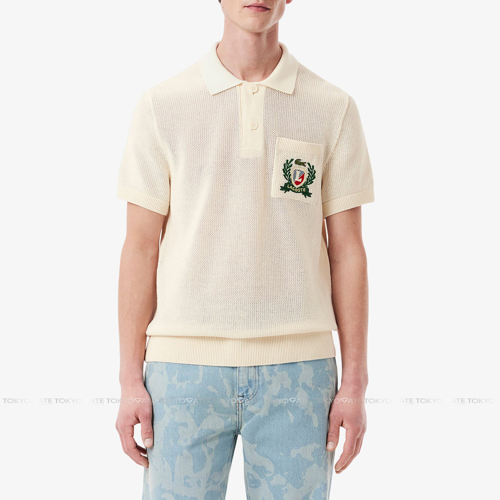 Áo len Lacoste AH0730 XFJ Made In France Polo Collar Sweater Kem Classic Fit