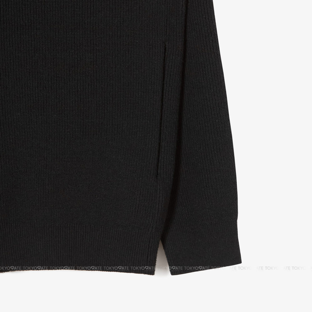 Áo khoác cardigan Lacoste AH403E 56G 031 Ribbed Collar Zip-Up Black Regular Fit