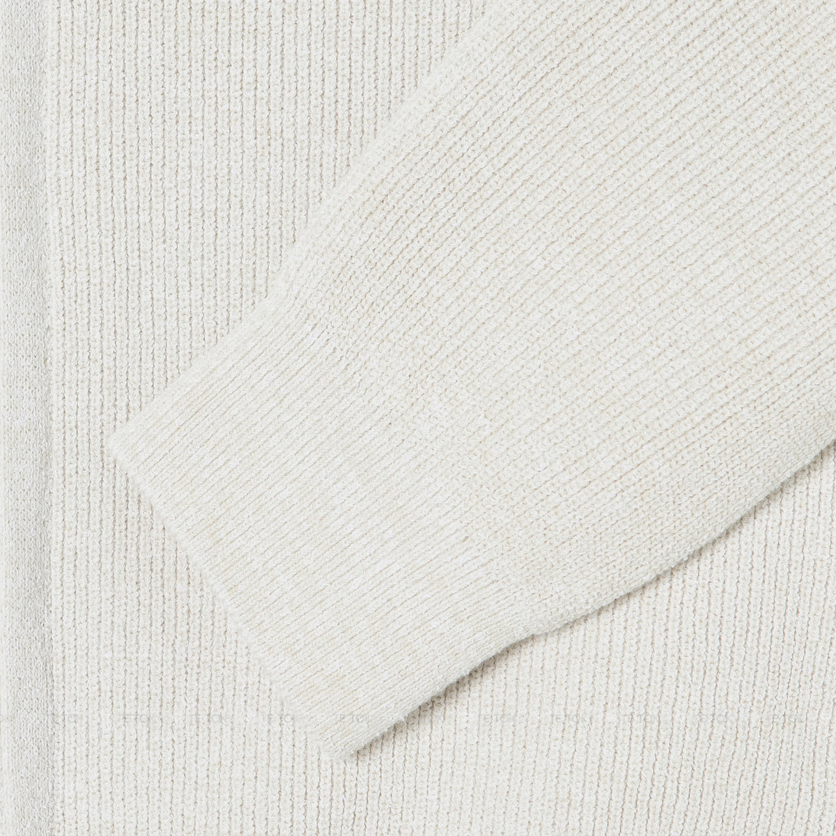 Áo khoác cardigan Lacoste AH403E 56G S7G Ribbed Collar Zip-Up Beige Regular Fit
