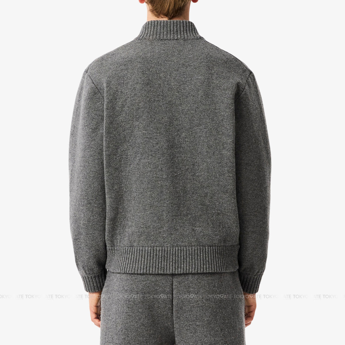 Áo khoác Lacoste AH5170 050Crew Neck Wool Knit Grey Regular Fit
