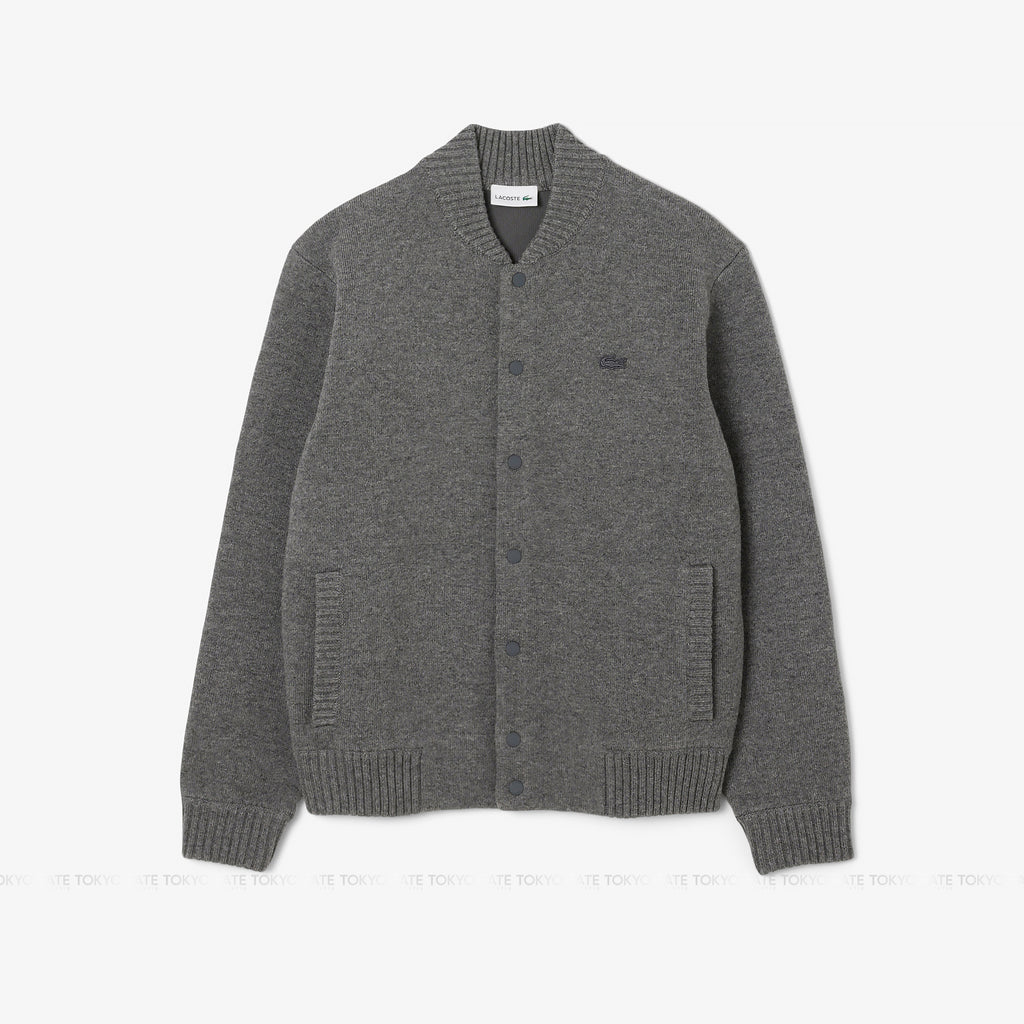 Áo khoác Lacoste AH5170 050Crew Neck Wool Knit Grey Regular Fit